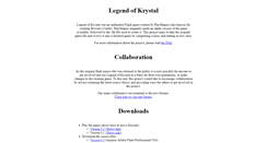 Desktop Screenshot of legendofkrystal.com